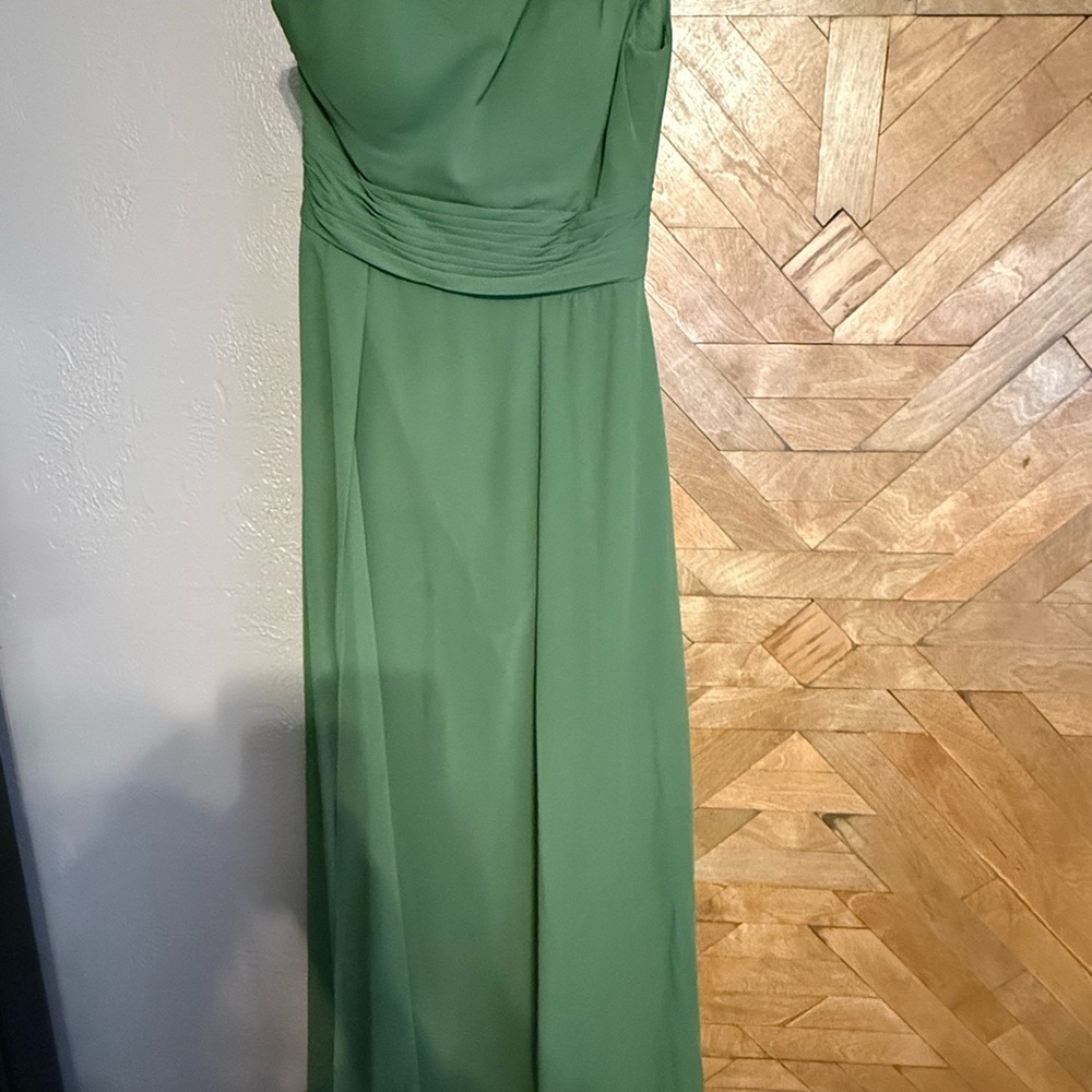 Azazie Strapless Green Dress